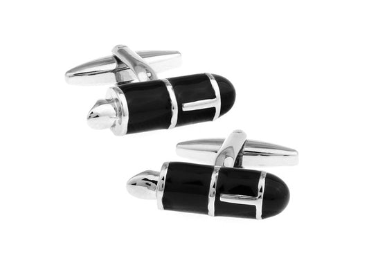 Cufflinks Black Fountain Pen Cool Classic Writers Novelty Business Cuff Links Comes with Gift box Writer Gifts Novelist Gift English Teacher