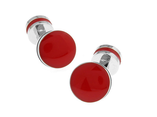 Red Agate Cufflinks Straight Post Power Design Fully Detailed Double Stripe Red Bands Cuff Links Groomsmen Cufflinks Wedding Cufflinks