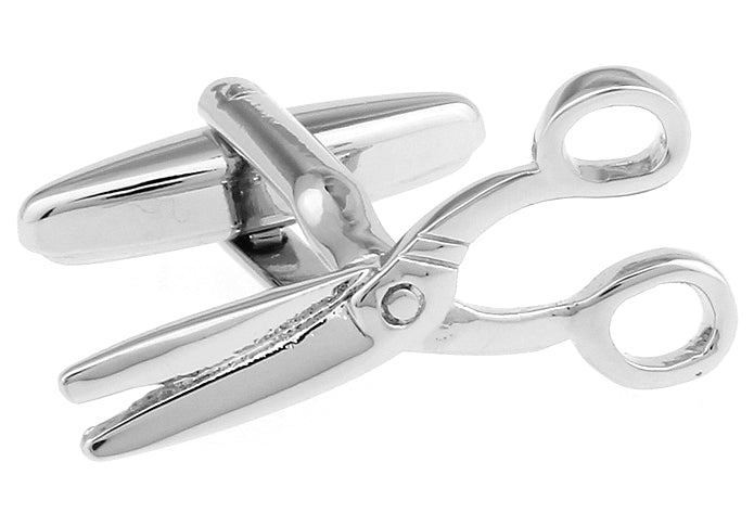 Hairdresser Cufflinks Scissors Cufflinks Silver Cutting Hair Stylist Jewelry Cuff Links Beautician Jewelry