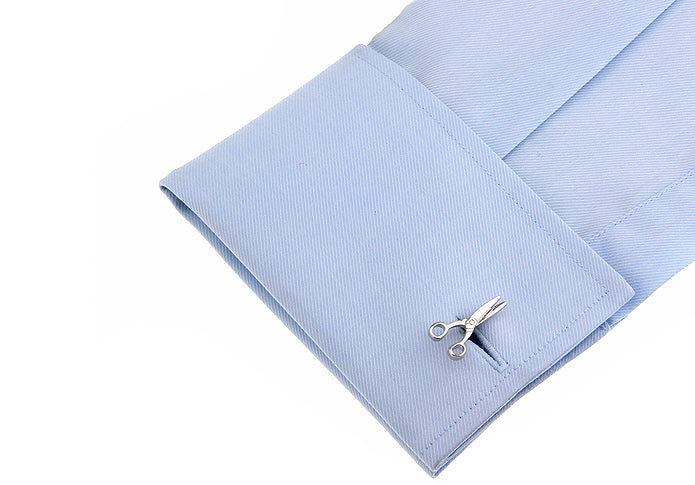 Hairdresser Cufflinks Scissors Cufflinks Silver Cutting Hair Stylist Jewelry Cuff Links Beautician Jewelry