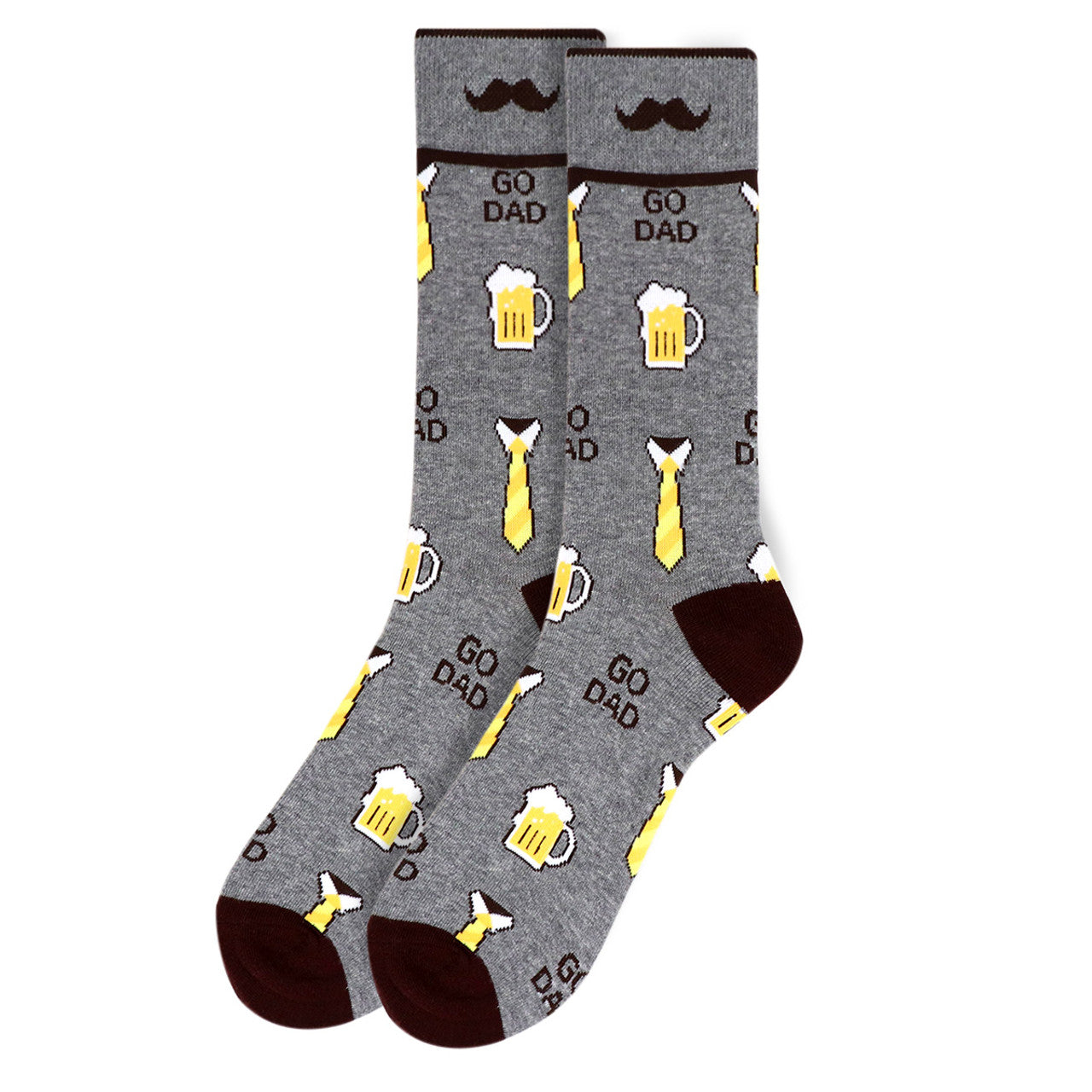 Beer Socks Mens Go Dad Novelty Socks Crew Socks Party Dad Gift Fun Beer Socks