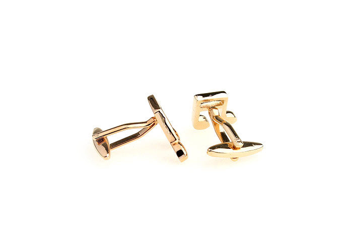 JayPins Gold Music Note Cufflinks featuring a polished gold double note design — the perfect accessory for musicians, teachers, and performers.