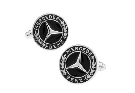 Mercedes Mens Suit Cufflinks Hood Emblem Cuff Links