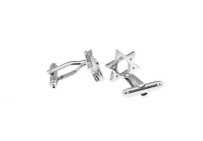 Men's Cufflinks Star of David Cut Out Design Cuff Links Rabbi Religious Gifts