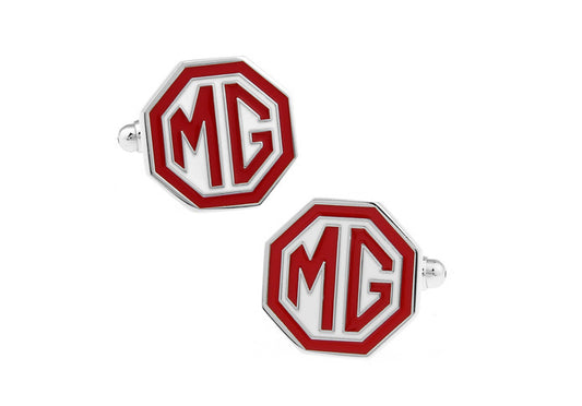 MG Mens Suit Cufflinks Hood Emblem Cuff Links