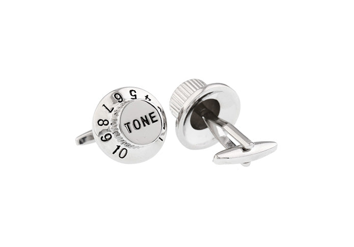 Guitar Tone Knob Cufflinks side view