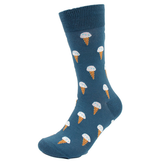 Fun Socks Men's Ice cream Novelty Socks Ice Cream Cones For Everyone Dad Gifts Cool Socks