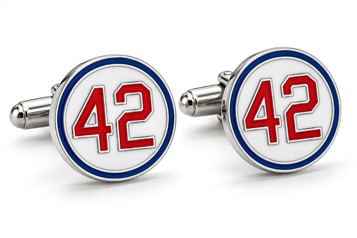 Jackie Robinson #42 Tribute Cufflinks 