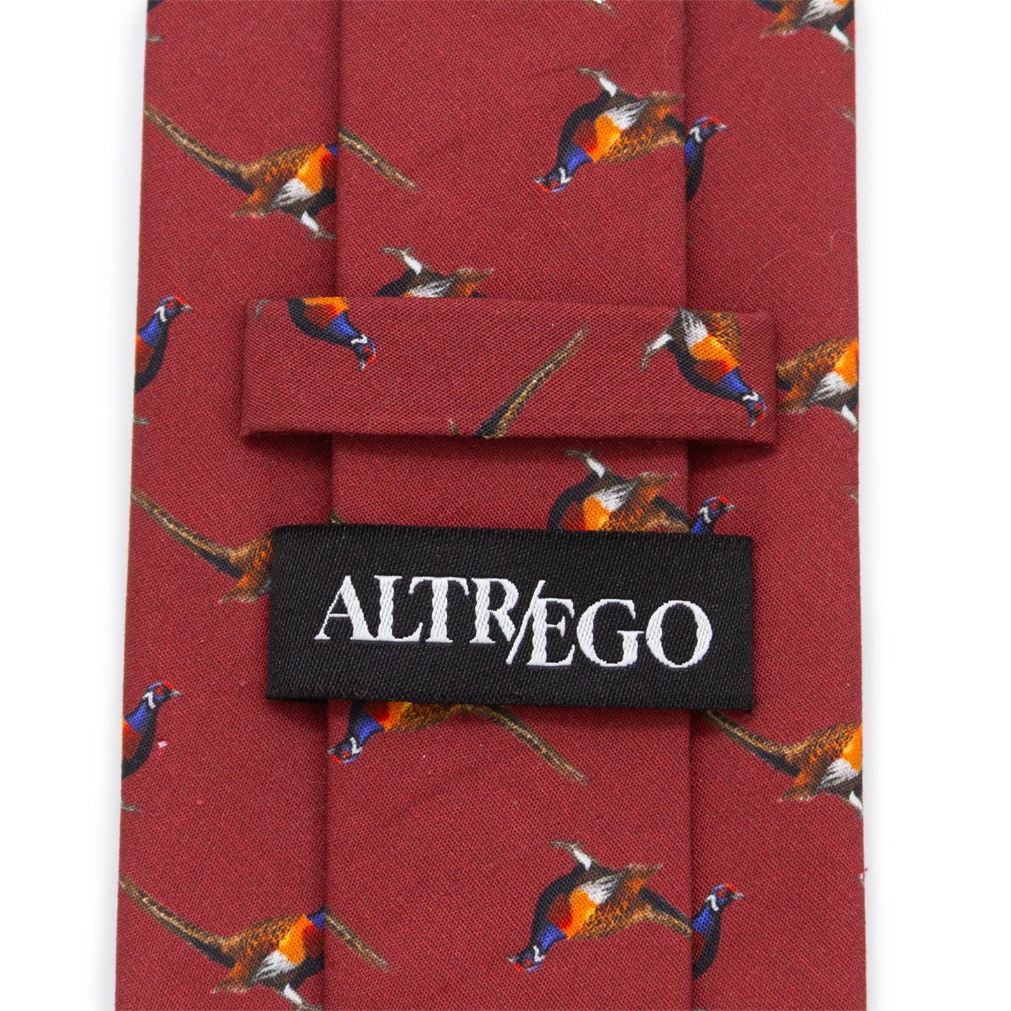 Pheasant Burgundy Men's Tie