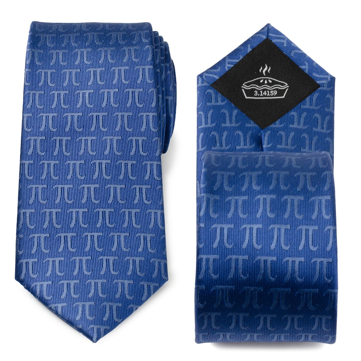 Pi Mathematics Symbol Blue Men's Tie