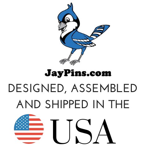 Golf Lapel Pin - Teeing Off Silver and Black Enamel Pin for Golf Pros