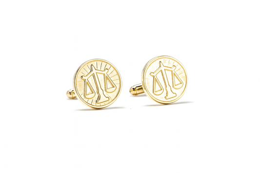 Attorney Gift Scales of Justice Cufflinks Gold Edition Attorney Gift Lawyer Gift Judge Lawyer