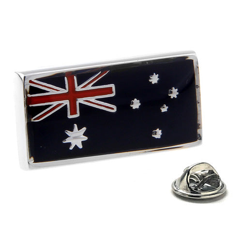 Australia Flag Pin Enamel Pin Silver Trim Design The National Flag Of Australia Lapel Pin Australian Pin Lanyard Pin Jacket Pin