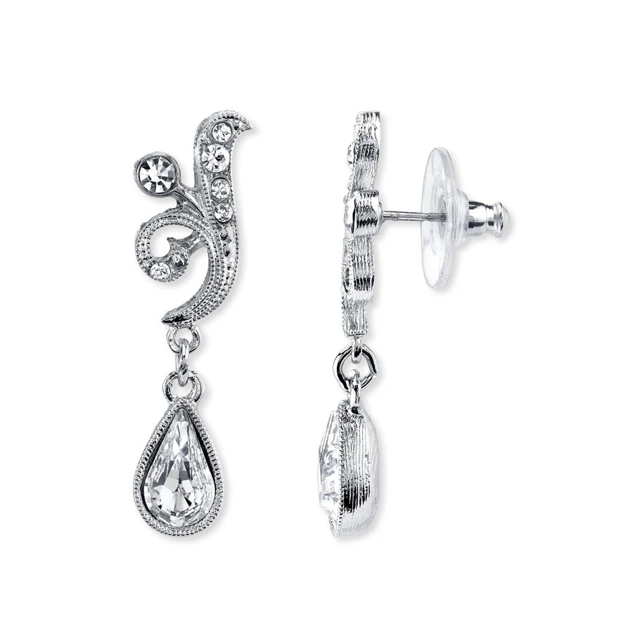 Women's Earrings Bridal Crystal Bridal Teardrop Earrings