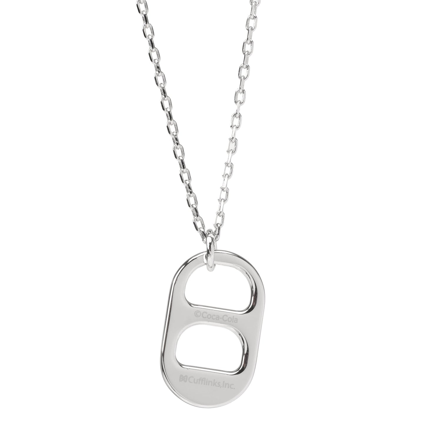Diet Coke pull tab silver necklace – minimalist retro soda pendant