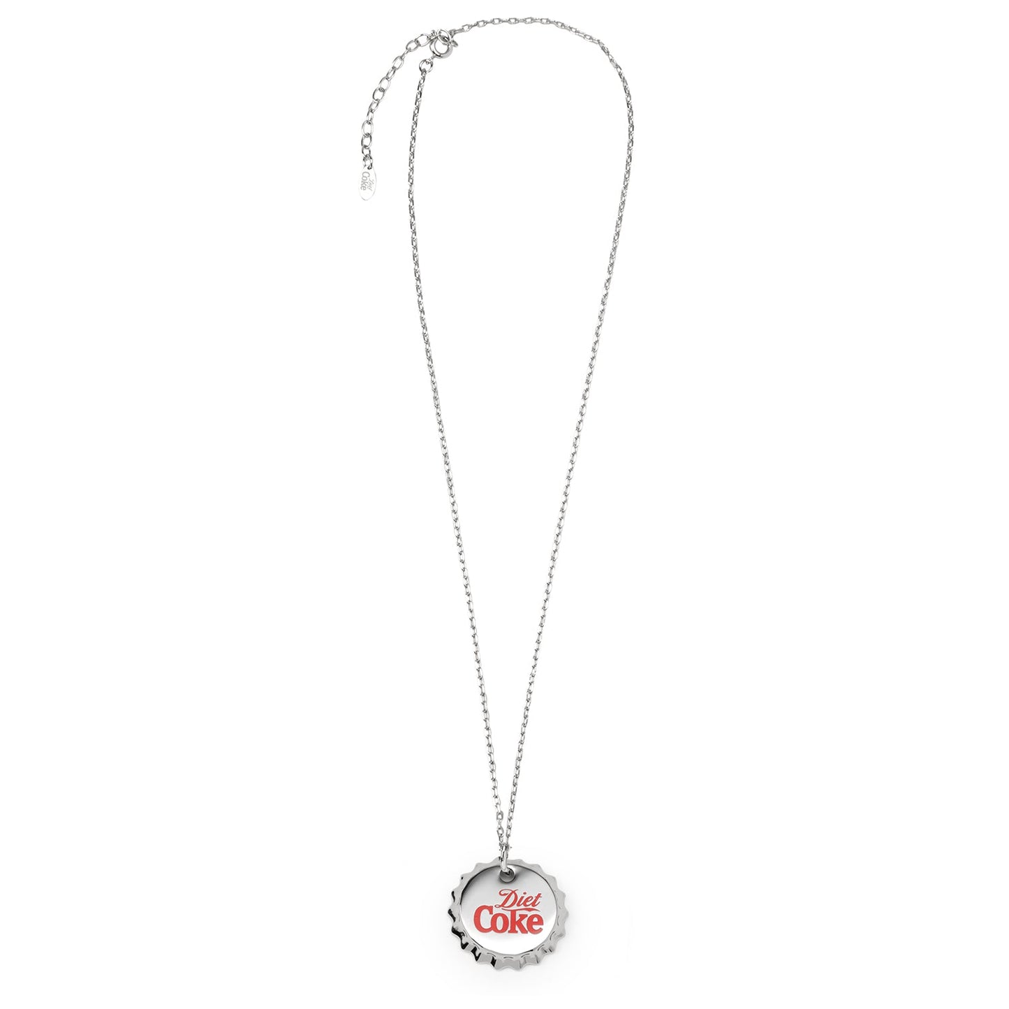 Vintage Diet Coke logo pendant necklace – nostalgic pop culture jewelry