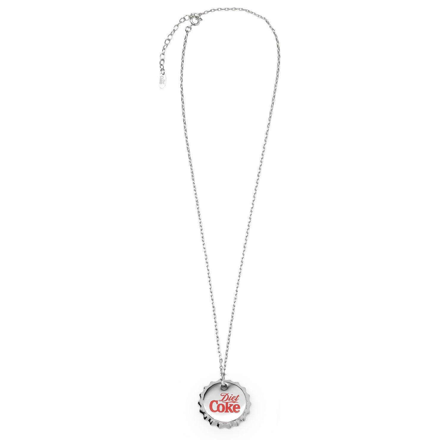 Vintage Diet Coke logo pendant necklace – nostalgic pop culture jewelry