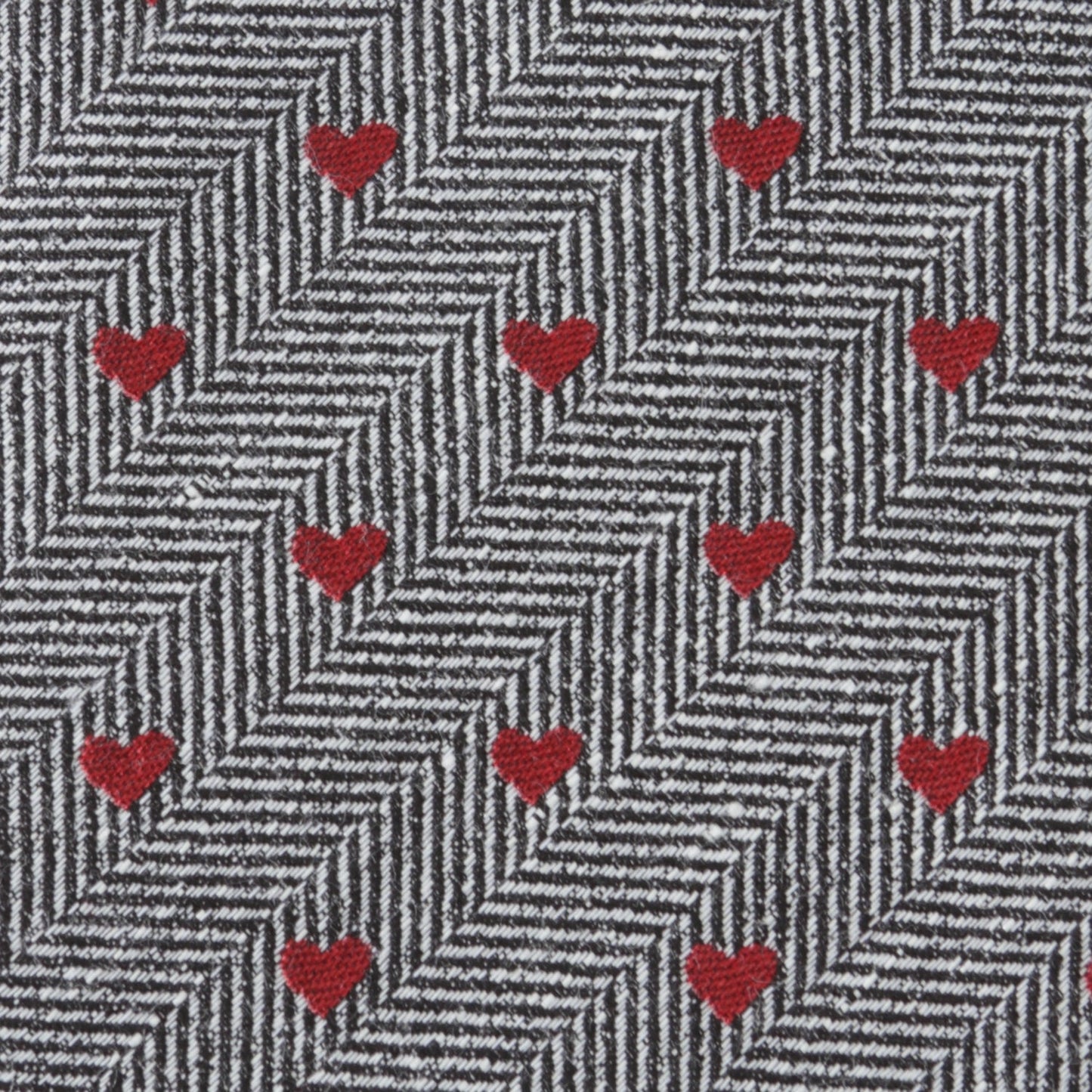 Herringbone Heart Men's Tie