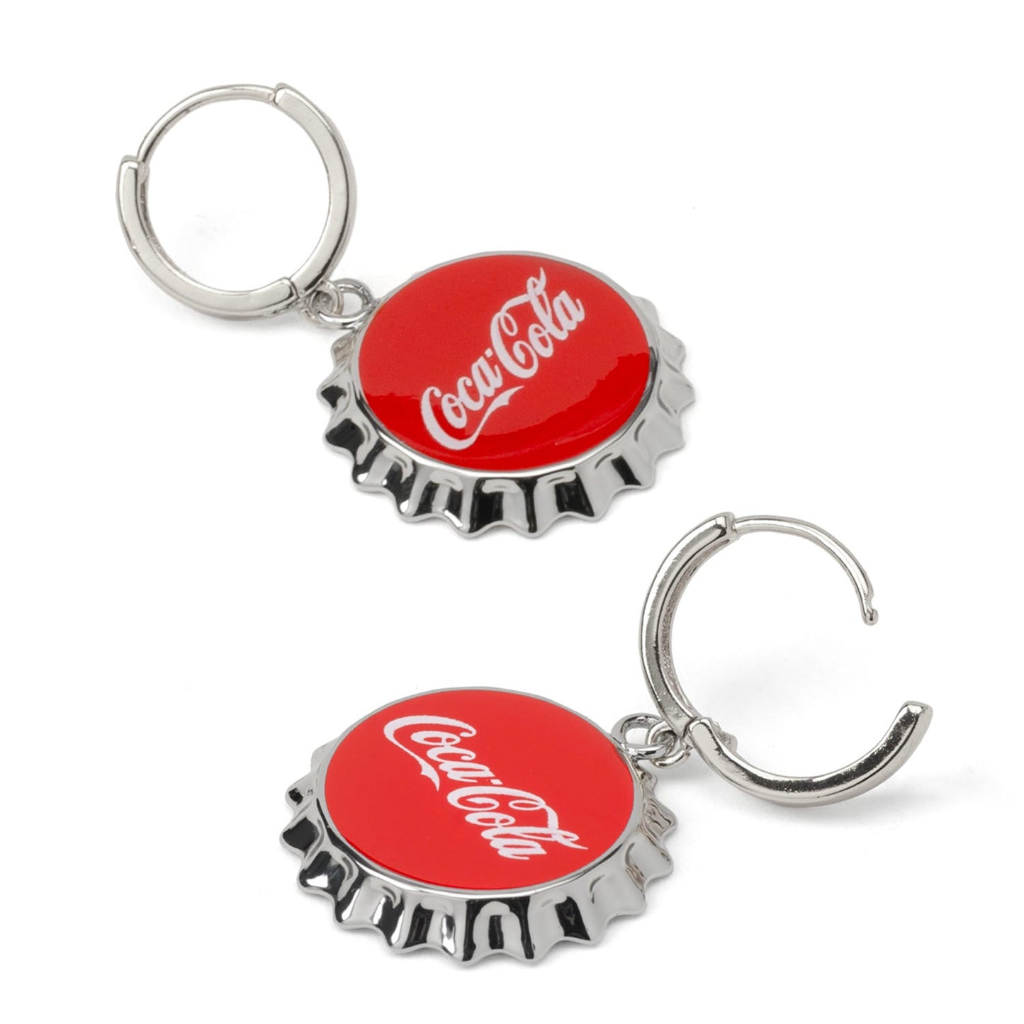 Coca-Cola Red Bottle Cap Earrings