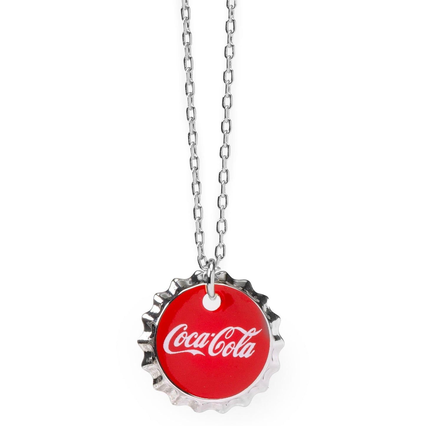 Coca-Cola red bottle cap necklace – official retro soda jewelry by JayPins