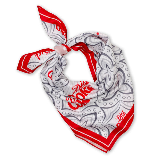 Diet Coke Satin Grey Scarf