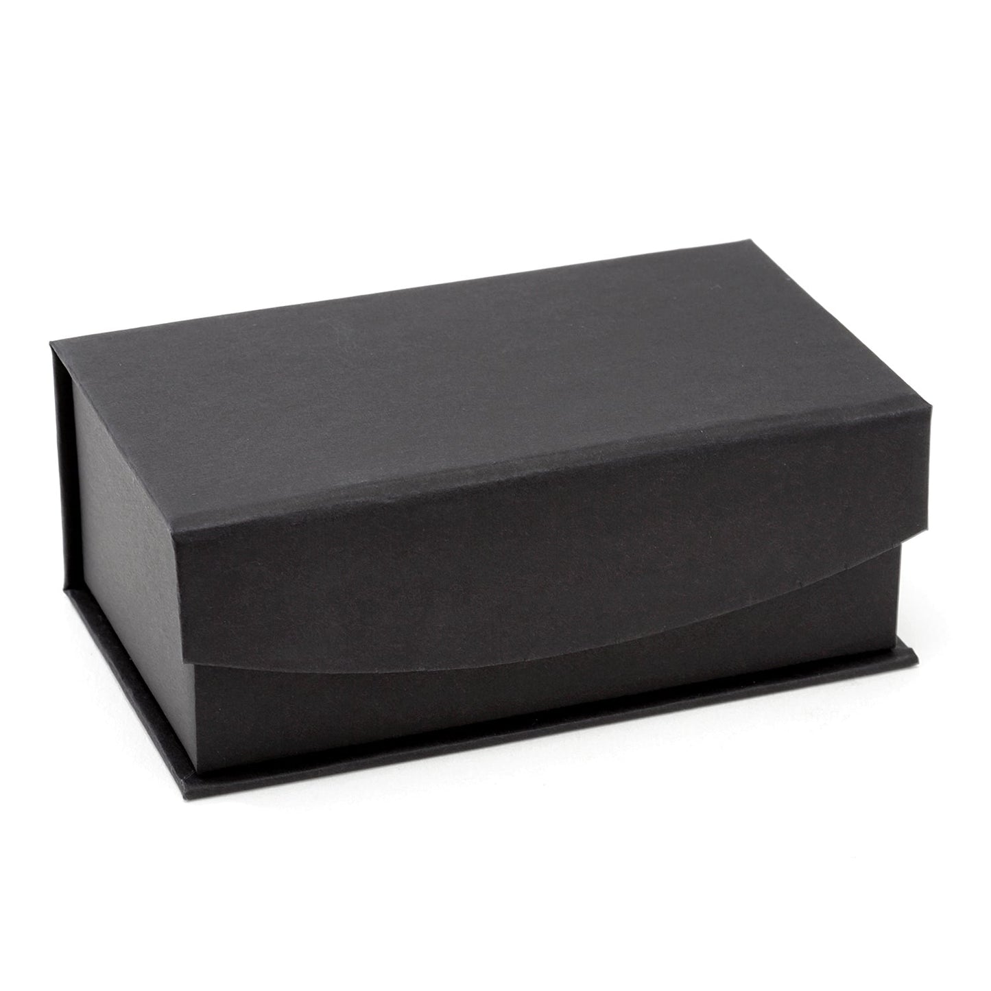 Black rectangular box on a white background