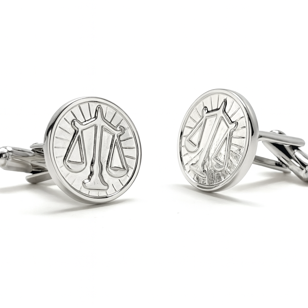 Attorney Gift Scales of Justice Cufflinks Silver Edition Attorney Gift Lawyer Gift Judge Lawyer Svg Cuffs Links Justice Scales