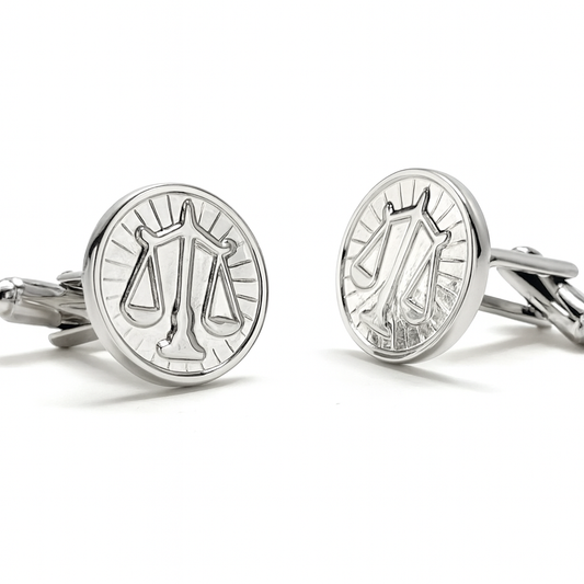 Attorney Gift Scales of Justice Cufflinks Silver Edition Attorney Gift Lawyer Gift Judge Lawyer Svg Cuffs Links Justice Scales