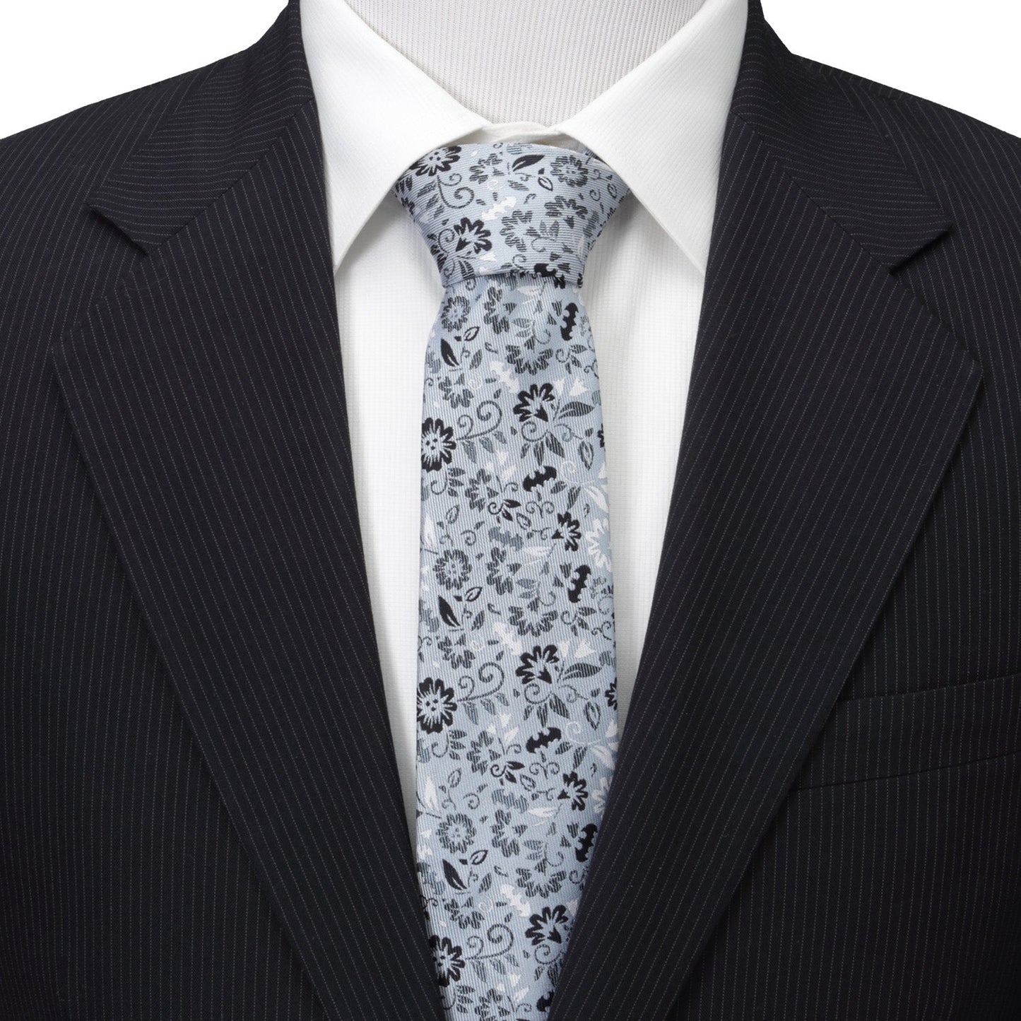 DC Batman Patterned Floral Blue Men's Tie