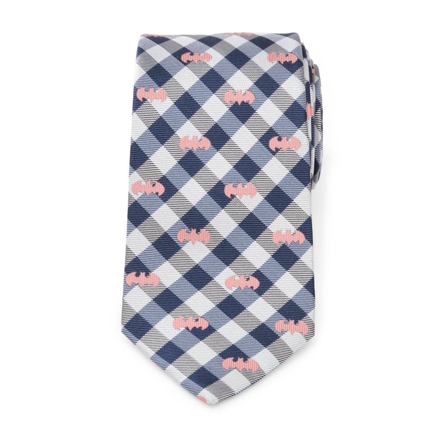 DC Batman Plaid Navy Men's Tie