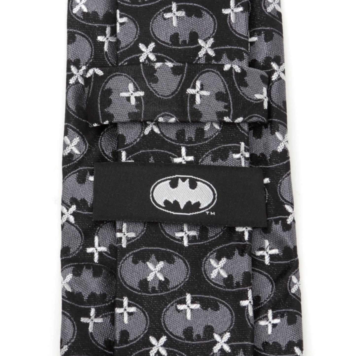 DC Batman Cross Black Silk Men's Tie