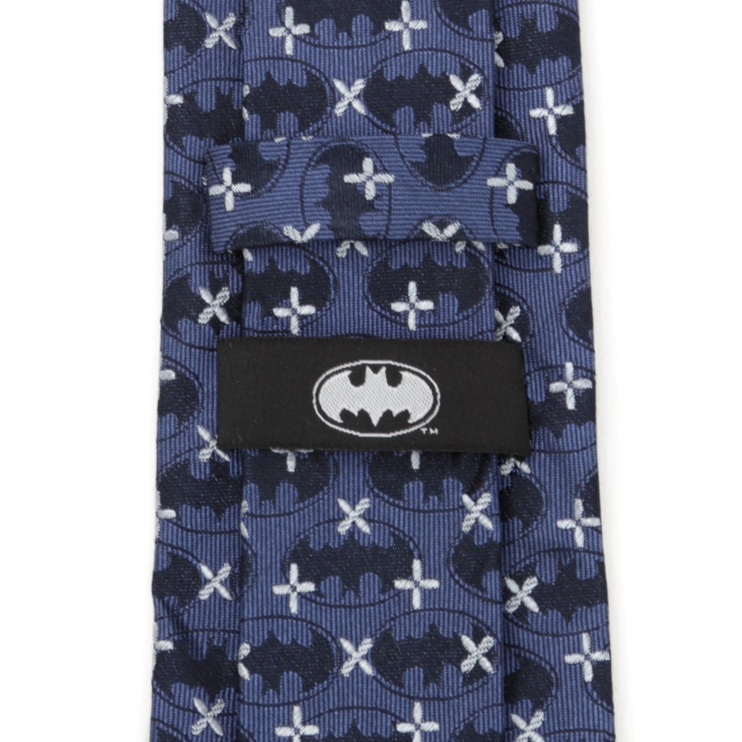 DC Batman Cross Blue Silk Men's Tie