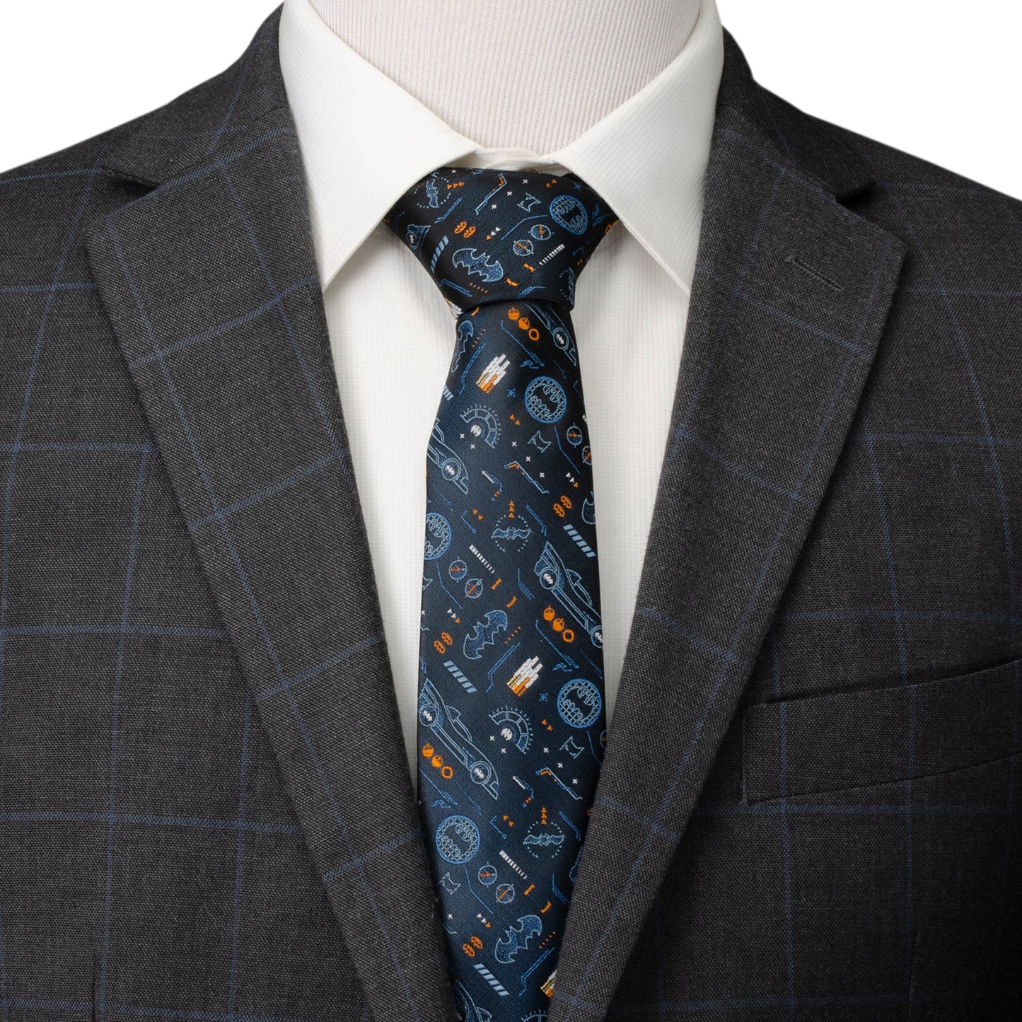 DC Batman Batmobile Black Men's Tie