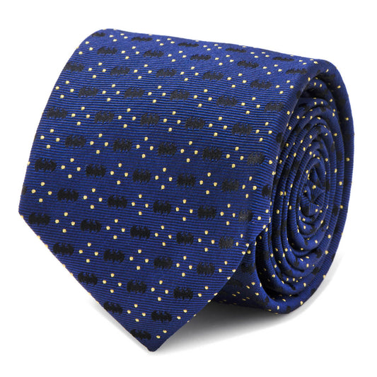 DC Batman Icon Diamond Dot Navy Mens Tie