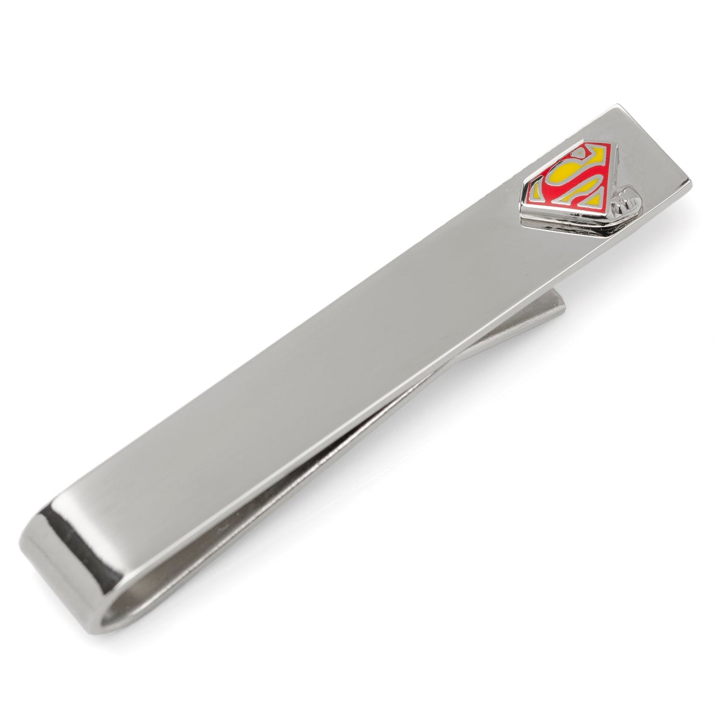 DC Superman Hidden Message Silver Tie Bar