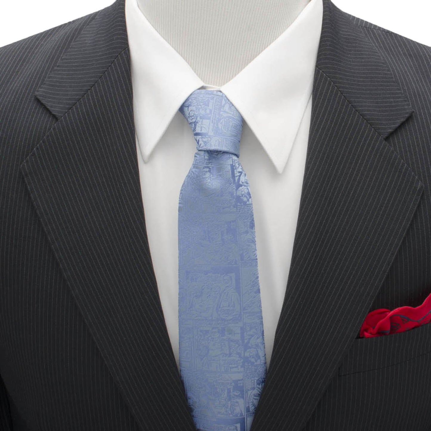 DC Superman Comic Blue Mens Tie