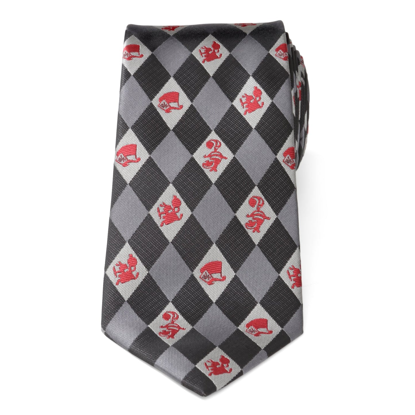 Disney Alice in Wonderland Gray Men's Tie