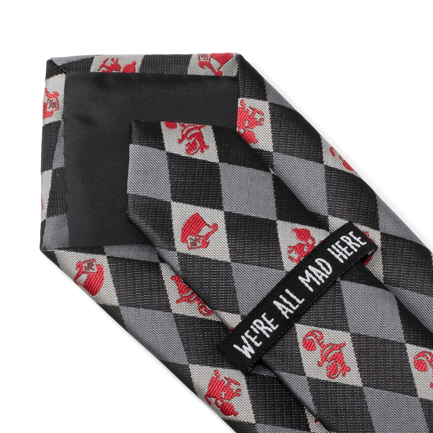 Disney Alice in Wonderland Gray Men's Tie