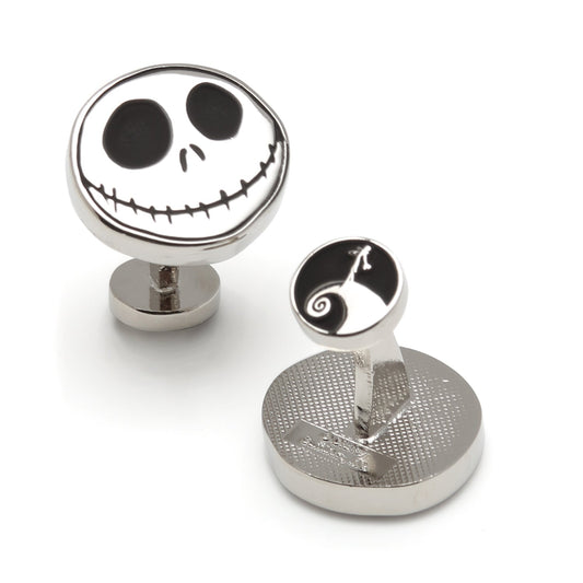 Disney Jack Skellington black and silver cufflinks for men