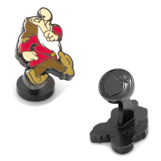 Cufflinks with cartoon character design on a white background Disney Snow White Grumpy Dwarf Cufflinks