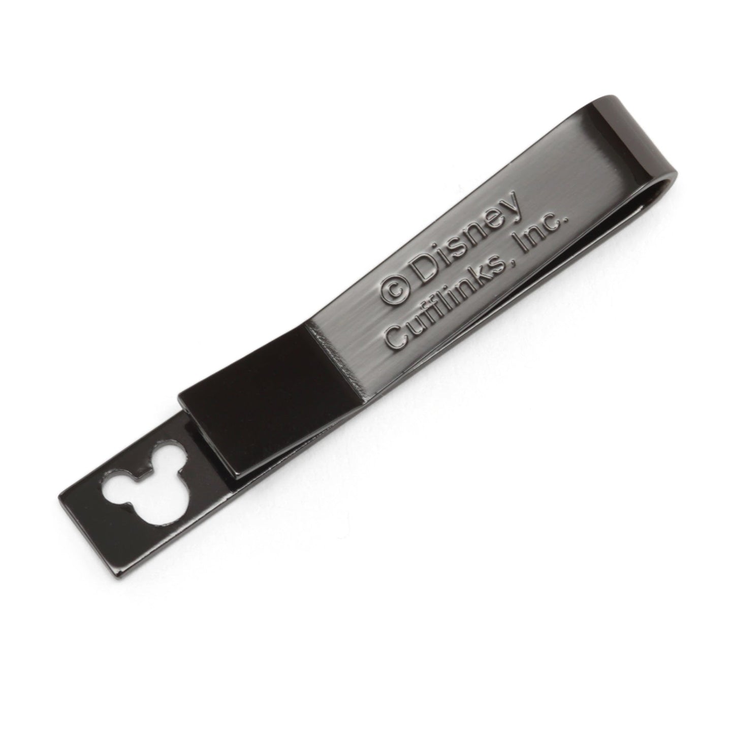 Metallic hair clip with Disney branding on a white background