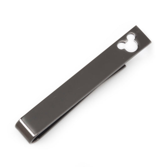 Metallic money clip with a heart-shaped cutout on a white background