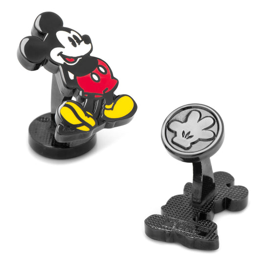 Mickey Mouse cufflinks on a white background