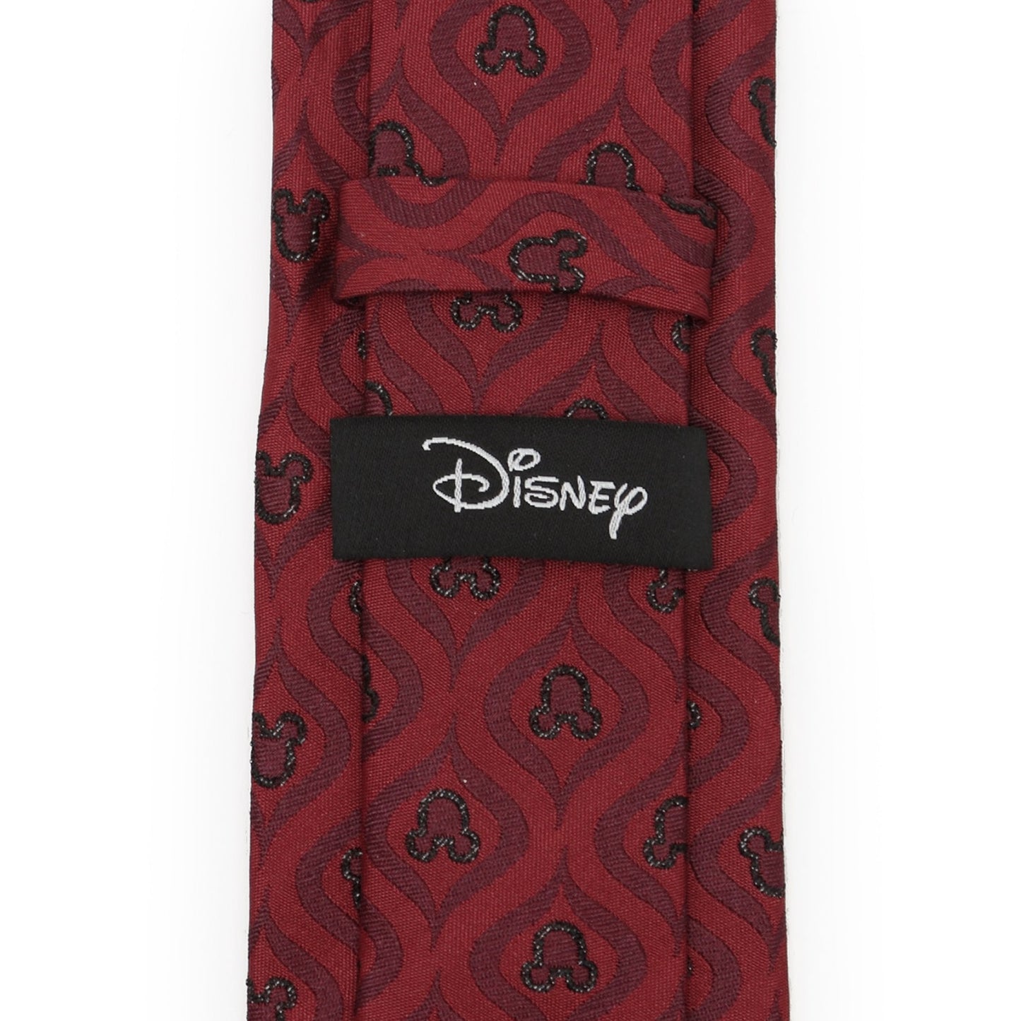 Disney Mickey Mouse Holiday Metallic Black Silk Men's Tie