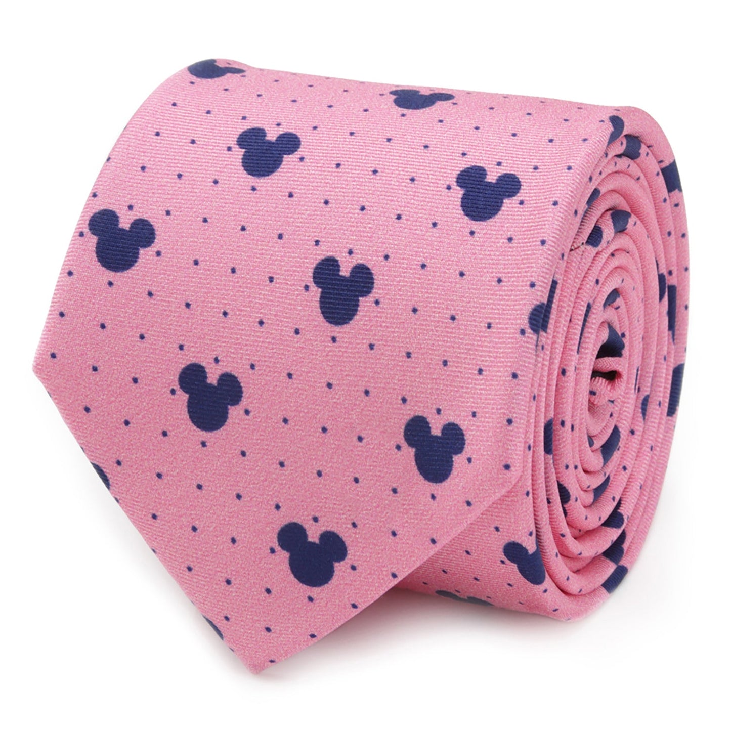 Disney Mickey Mouse Dot Pink Tie and Pocket Square Gift Set
