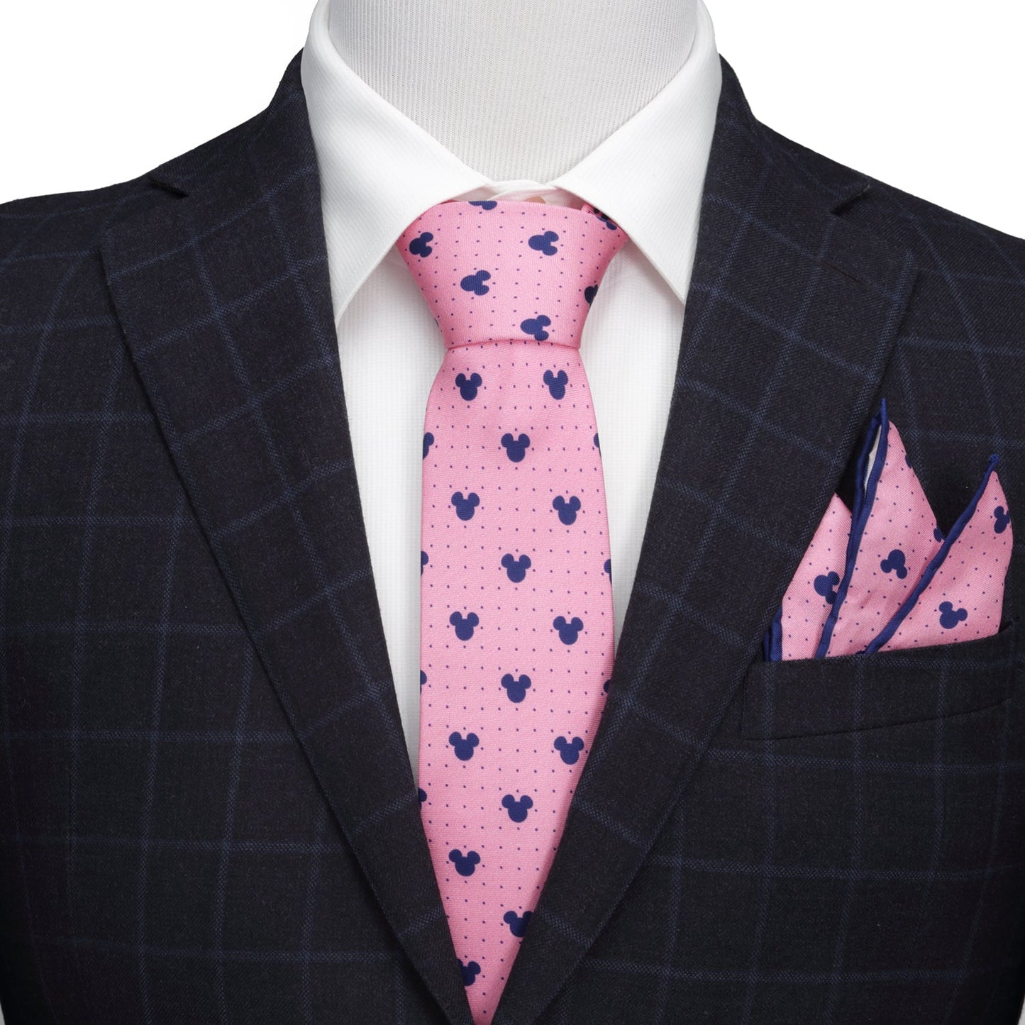 Disney Mickey Mouse Dot Pink Men's Tie