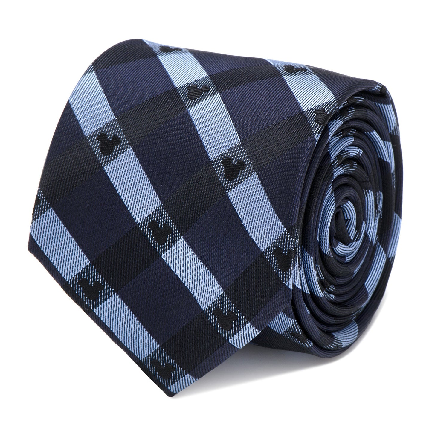 Disney Mickey Mouse Blue Plaid  Tie