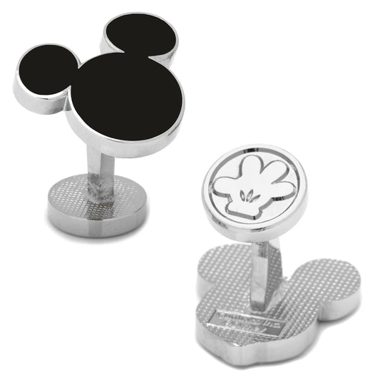 Mickey Mouse cufflinks on a white background