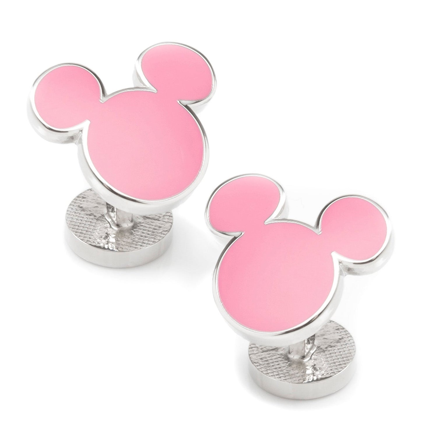 Disney Mickey Mouse Silhouette Pink Cufflinks