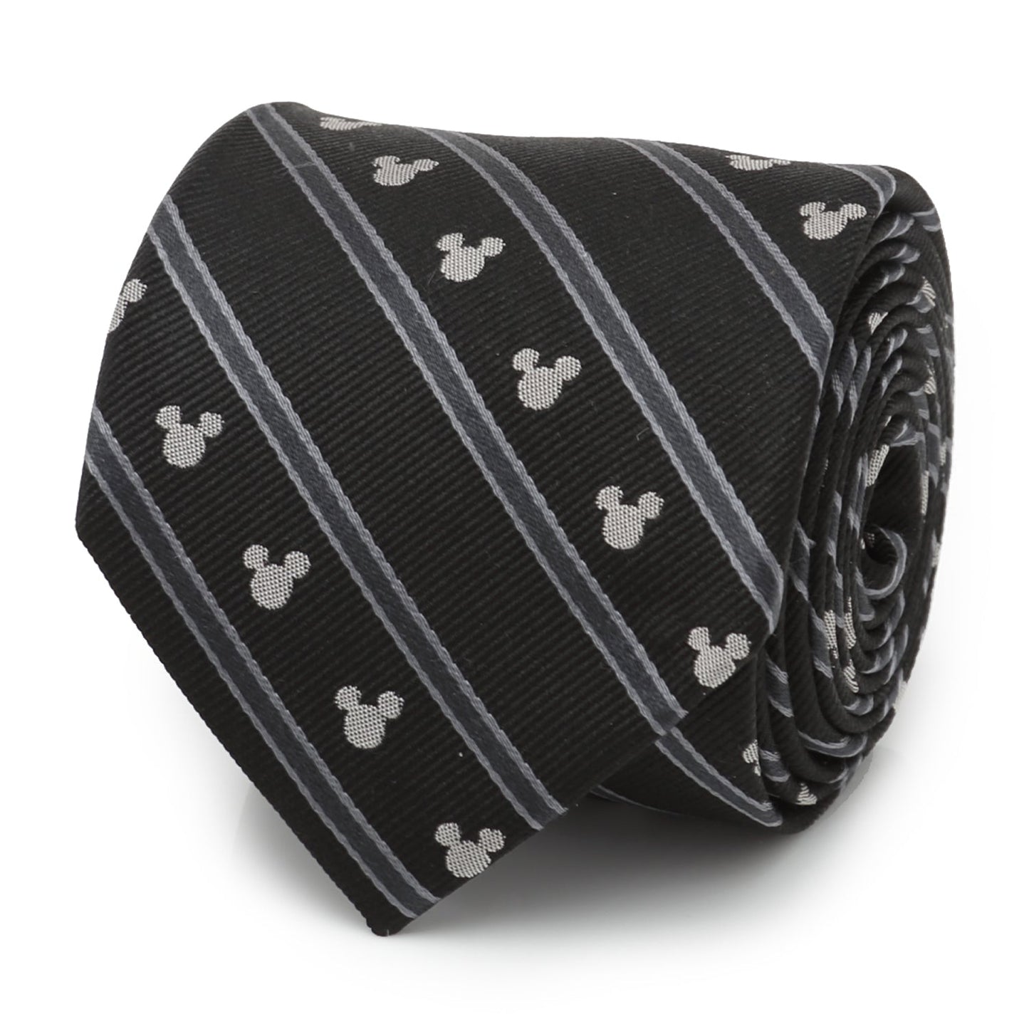 Disney Mickey Mouse Stripe Black Men's Tie